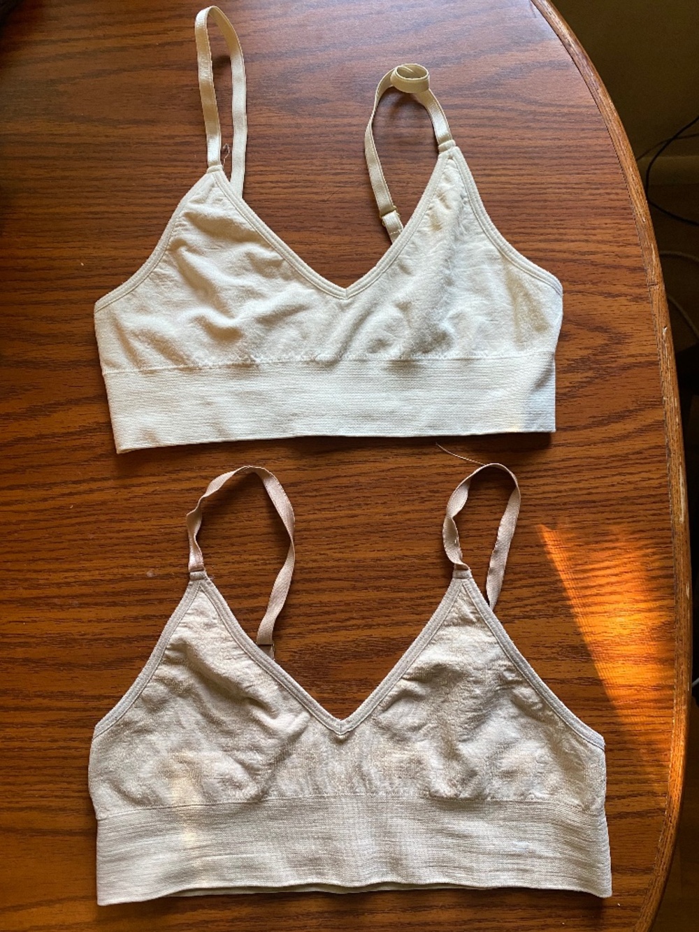 Set of 2 Branwyn Seamless Merino Wool Essential Bralette Sz Small